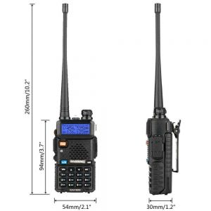 DealsForYou אלקטרוניקה Baofeng UV-5R UHF VHF Dual Band Two Way Ham Radio Walkie Talkie- ווקי טוקי